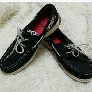 Leopard Sperry Shoes
